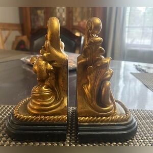 Gold Decorative Bookends - Elegant Home Accents
